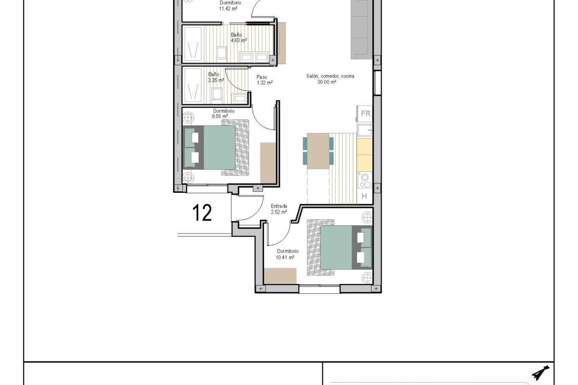 Obra nueva - Apartamento - Torre Pacheco - San Cayetano