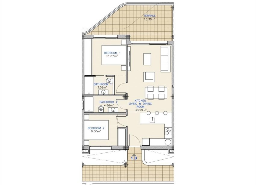 Obra nueva - Apartmento - Los Alcazares - Serena Golf