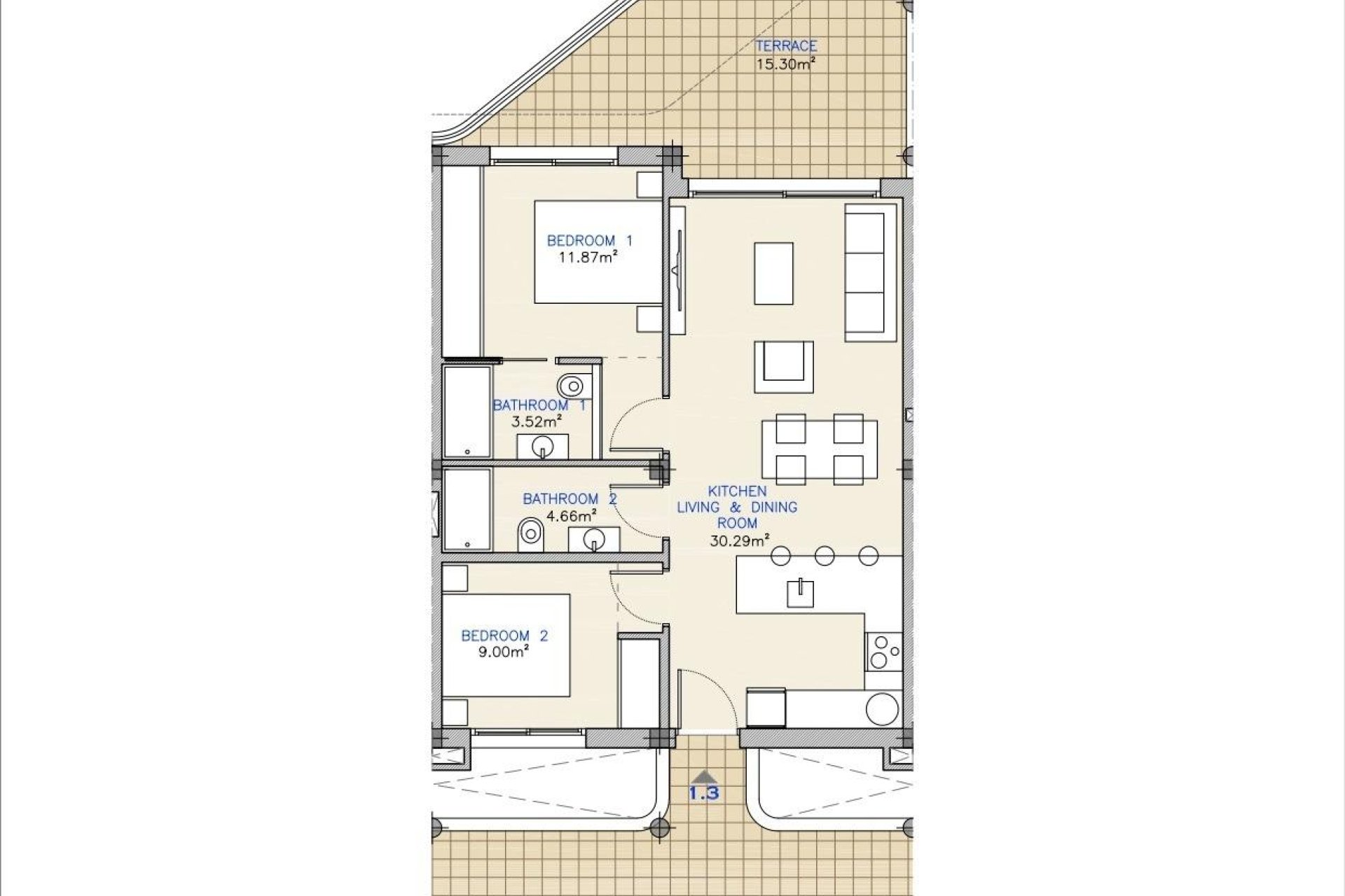 Obra nueva - Apartmento - Los Alcazares - Serena Golf