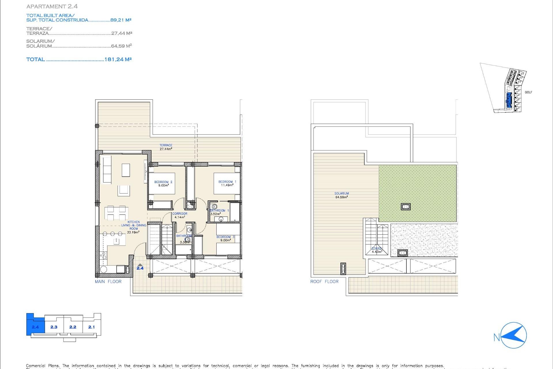 Obra nueva - Apartmento - Los Alcazares - Serena Golf