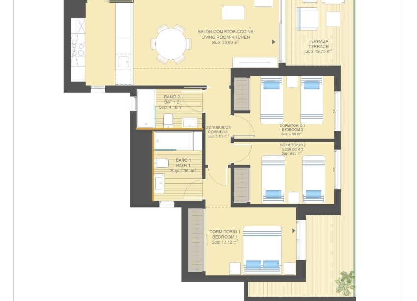 Obra nueva - Apartmento - Orihuela Costa - Campoamor