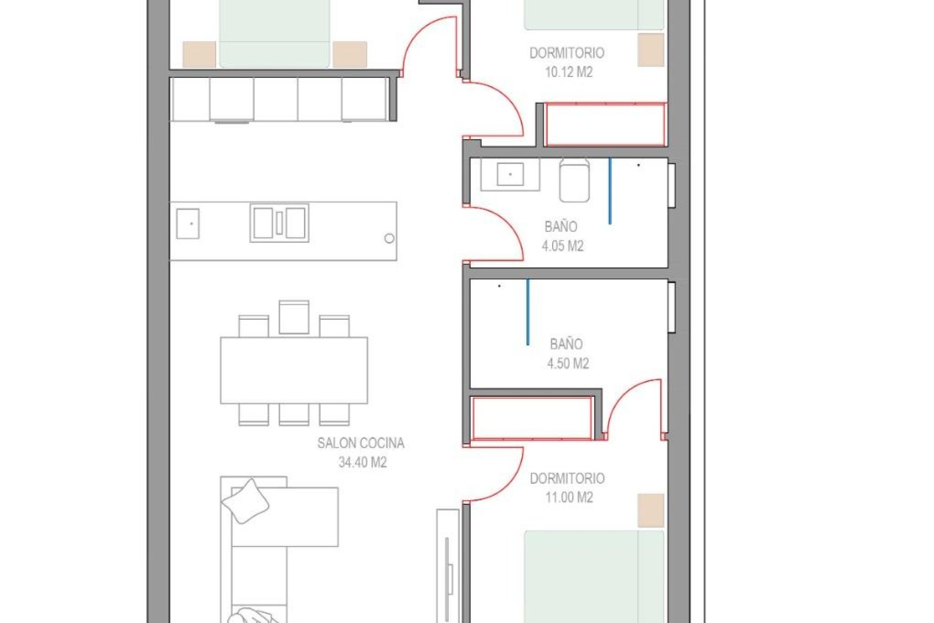 Obra nueva - Bungalow - Pilar de la Horadada - Parque del Mediterraneo