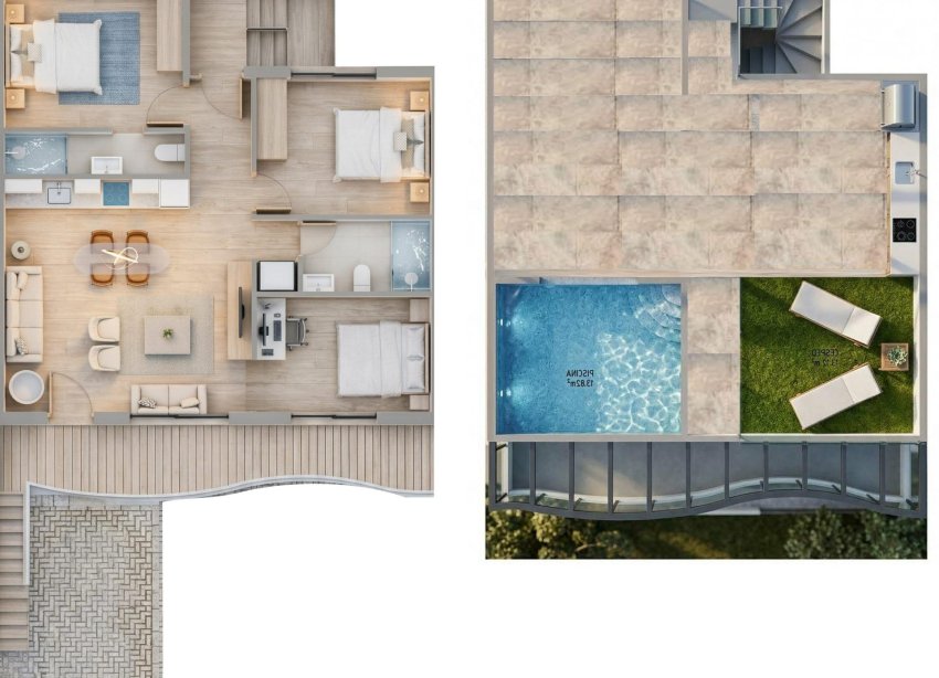 Obra nueva - Bungalow - Pilar de la Horadada - parques de Andromeda