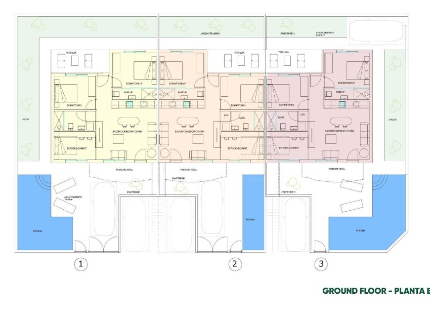 Obra nueva - Bungalow - Pilar de la Horadada - parques de Andromeda