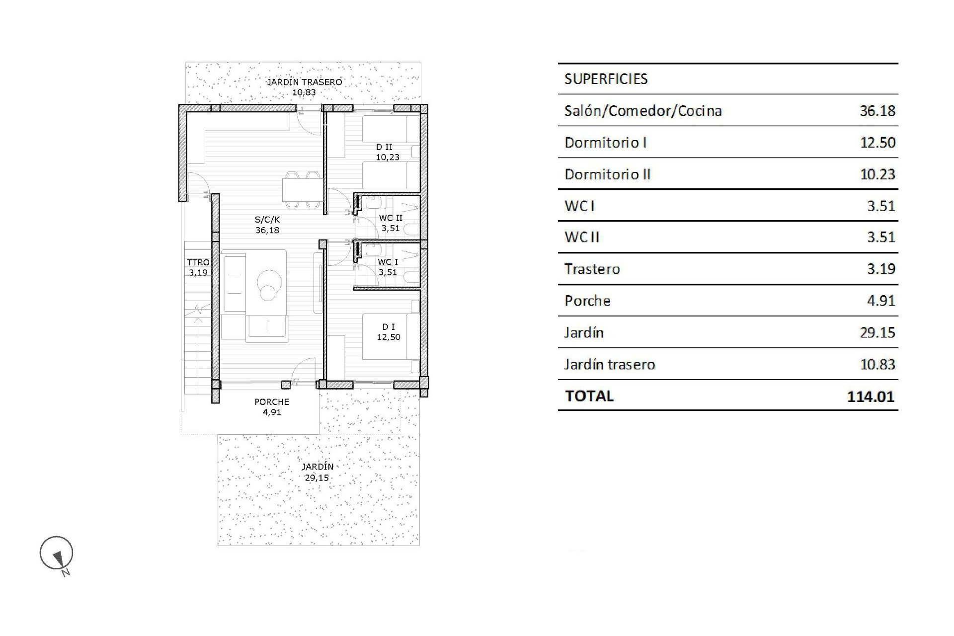 Obra nueva - Bungalow - San Miguel de Salinas - Pueblo