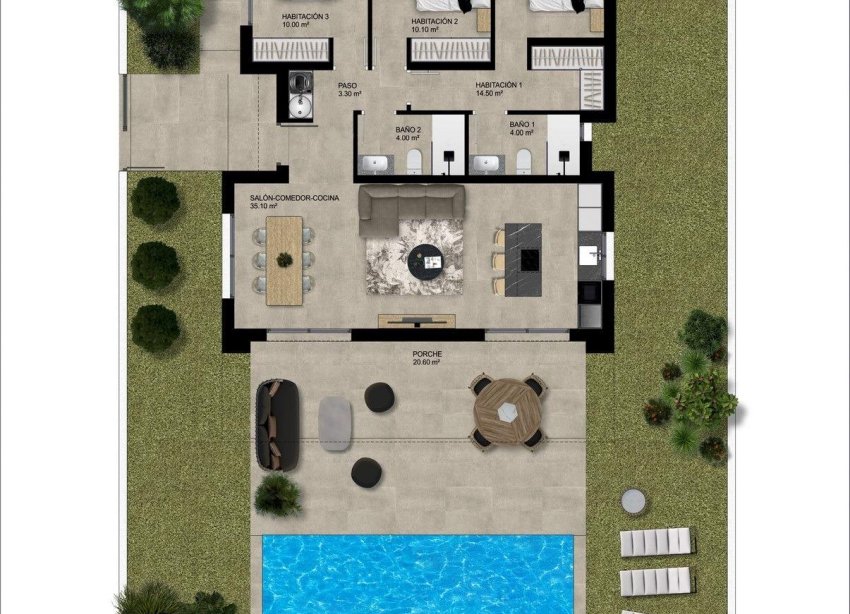 Obra nueva - Villa - Hondón de las Nieves - Urbaniz La Montañosa