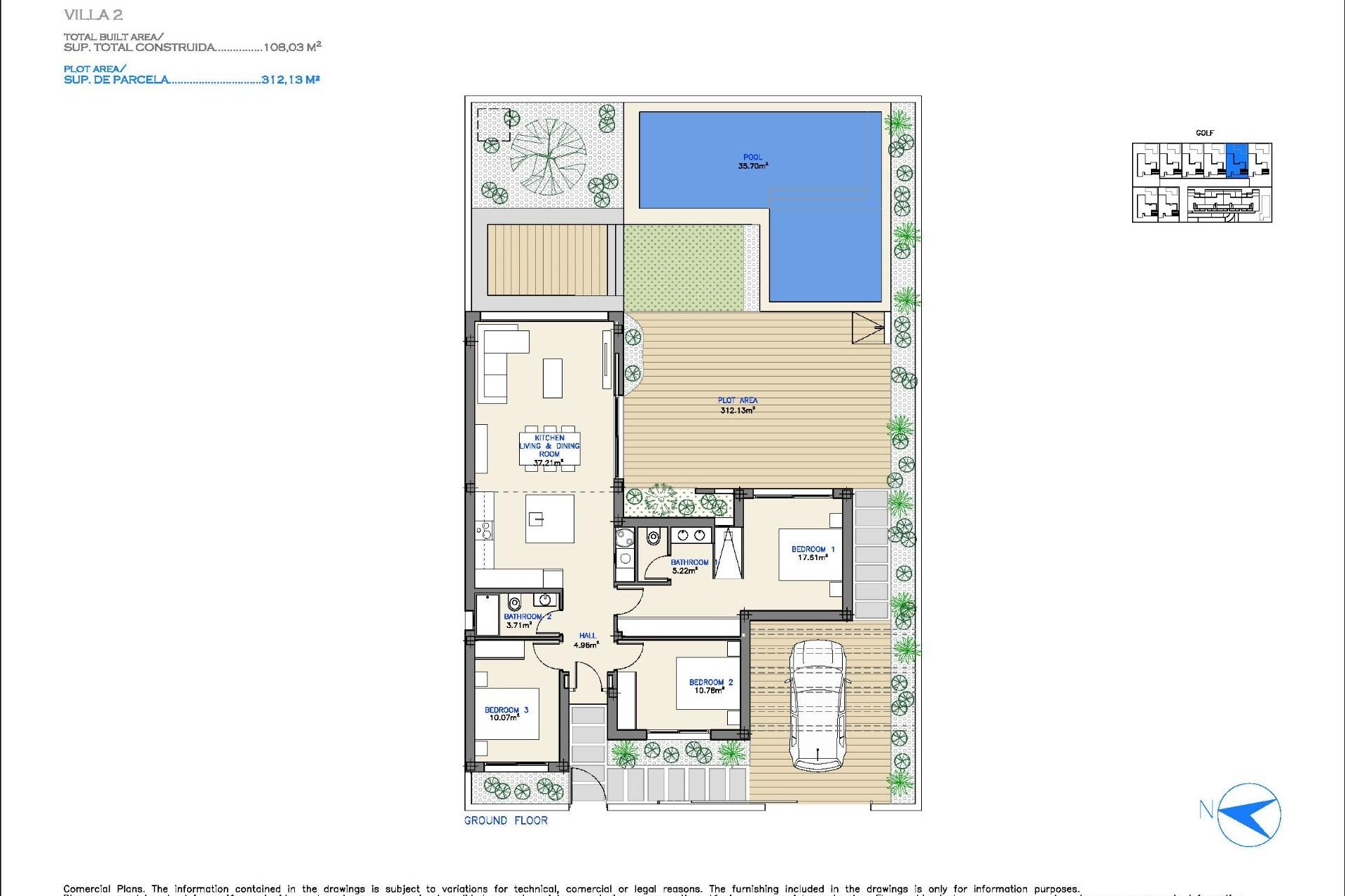 Obra nueva - Villa - Los Alcazares - Serena Golf