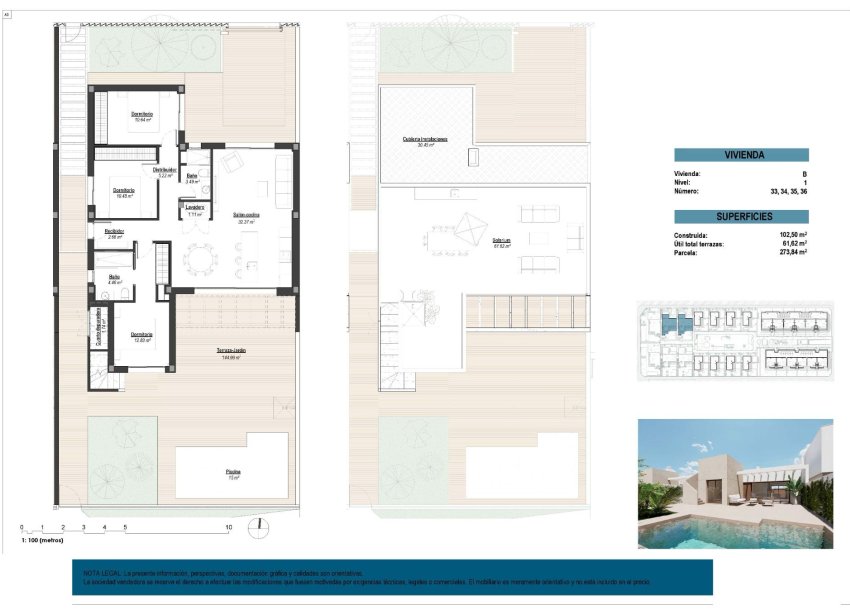 Obra nueva - Villa - Los Alcazares - Serena Golf