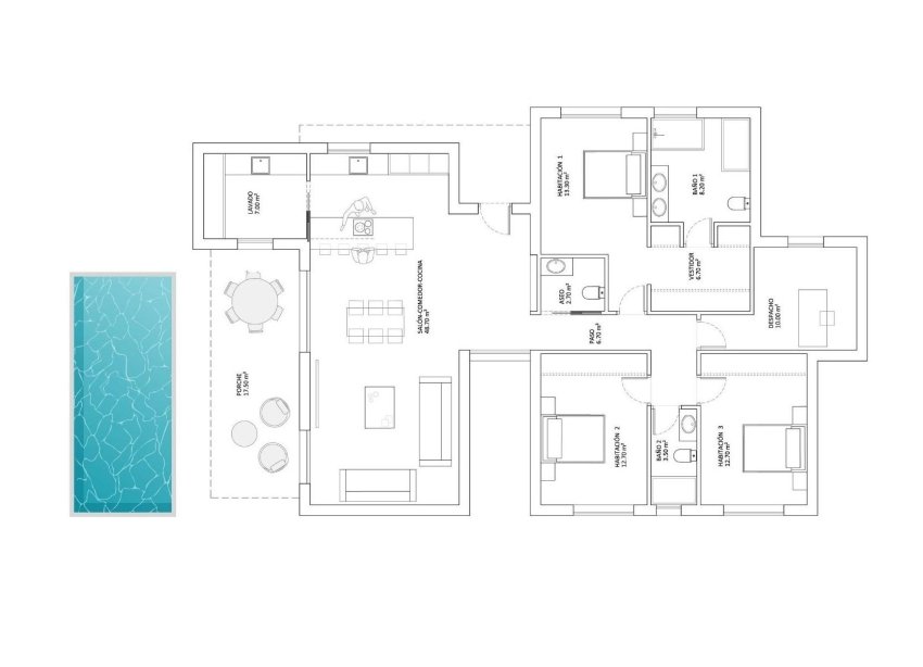 Obra nueva - Villa - Monforte del Cid - La Capitana