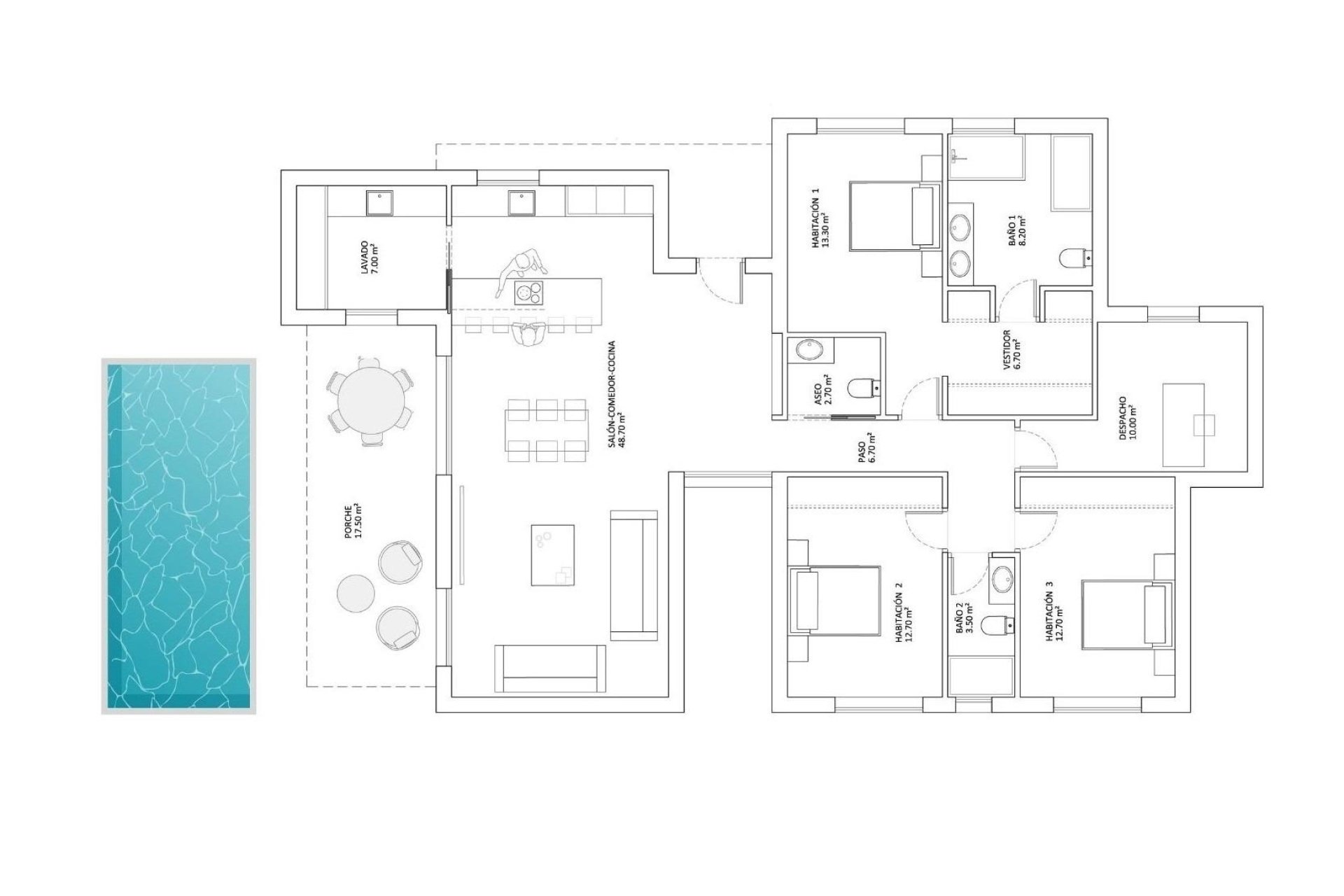 Obra nueva - Villa - Monforte del Cid