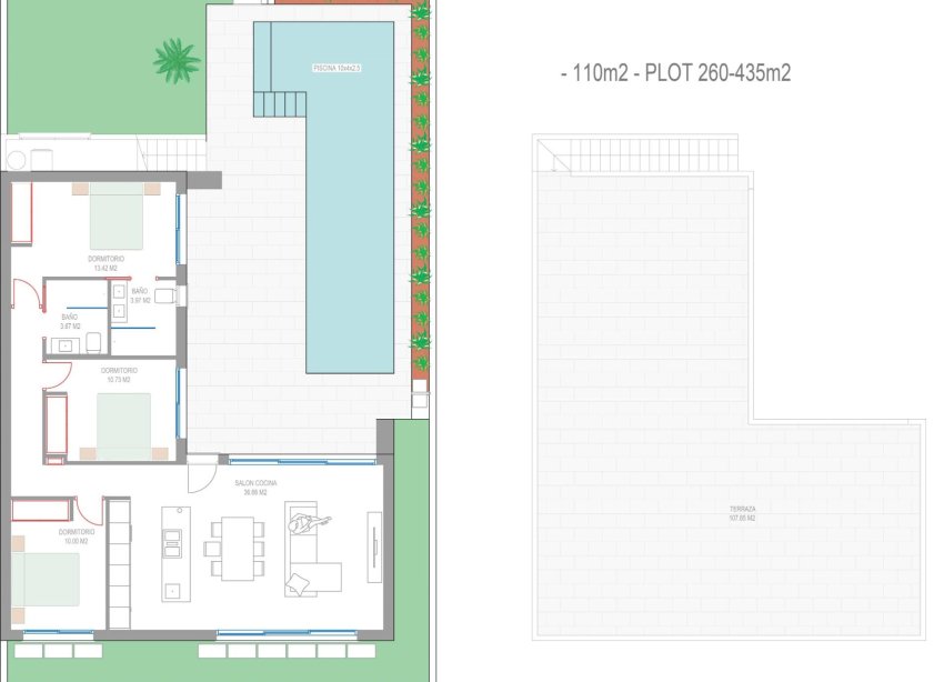 Obra nueva - Villa - San Javier - Parque del doce