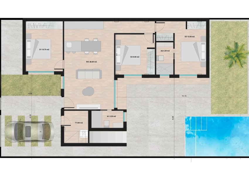 Obra nueva - Villa - Torre Pacheco - Roldán