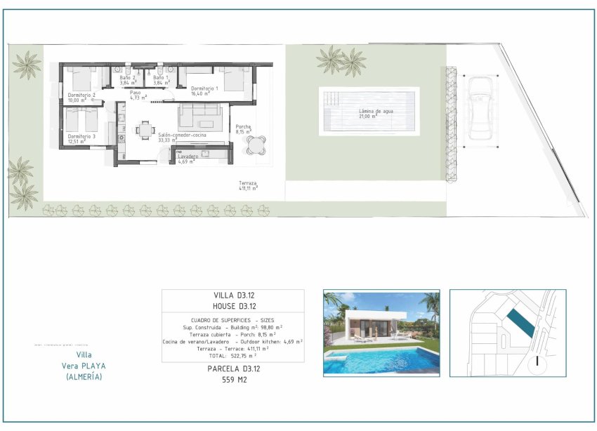Obra nueva - Villa - Vera