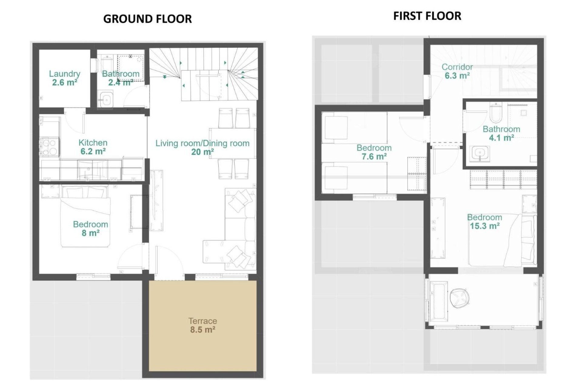 Resale - Terraced house / Townhouse - Orihuela - Urbanización Perla del Mar