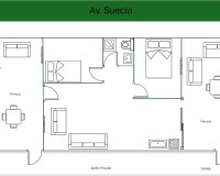 Resale - Terraced house / Townhouse - Pilar de la Horadada - Mil Palmeras