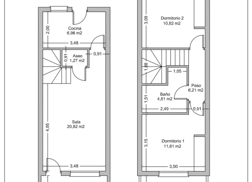 Resale - Terraced house / Townhouse - Rojales - Ciudad Quesada