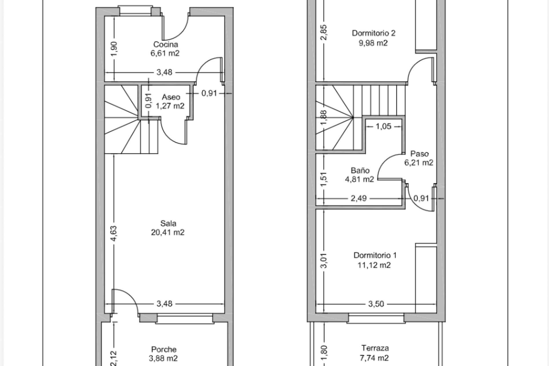 Resale - Terraced house / Townhouse - Rojales - Ciudad Quesada