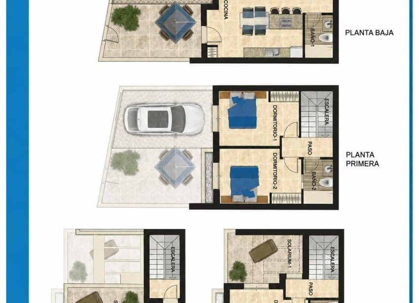 Resale - Townhouse / Terraced House - Orihuela Costa - Las Filipinas