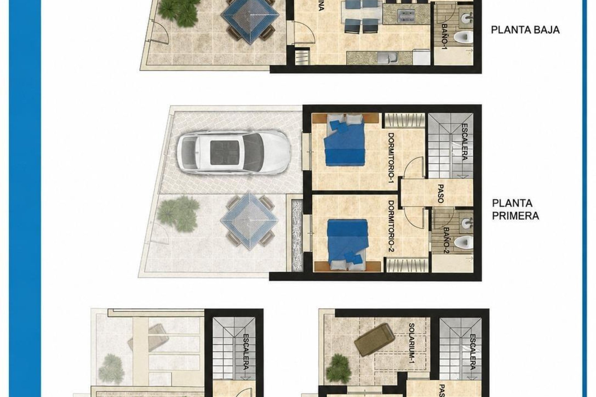 Resale - Townhouse / Terraced House - Orihuela Costa - Las Filipinas