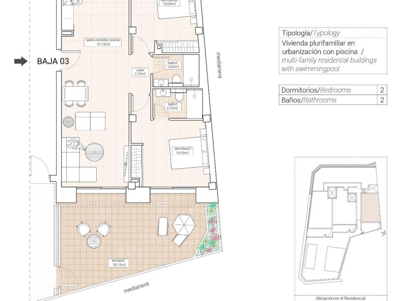 Rynek Pierwotny - Bungalow / Domek parterowy - Hondón de las Nieves - Pueblo