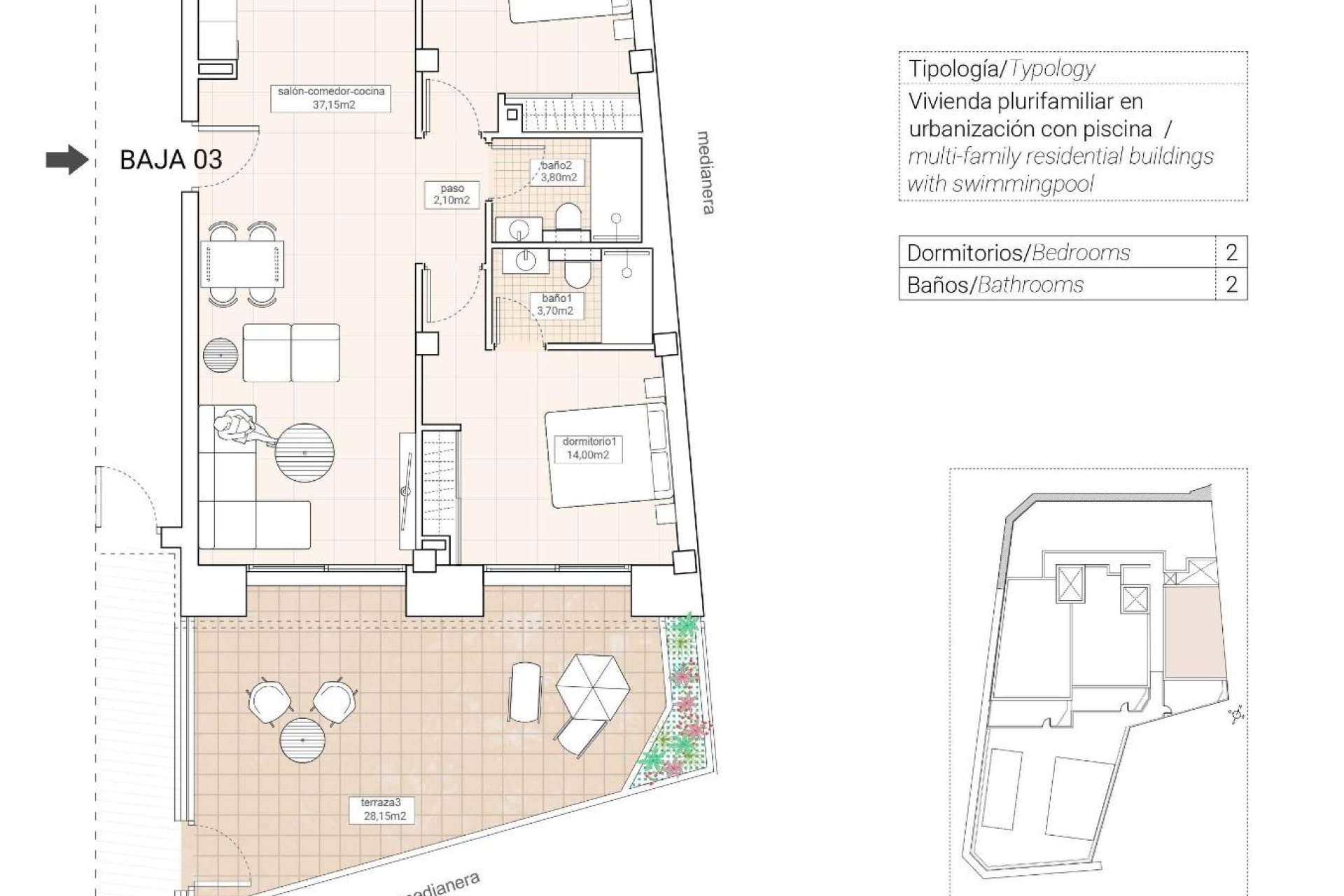 Rynek Pierwotny - Bungalow / Domek parterowy - Hondón de las Nieves - Pueblo