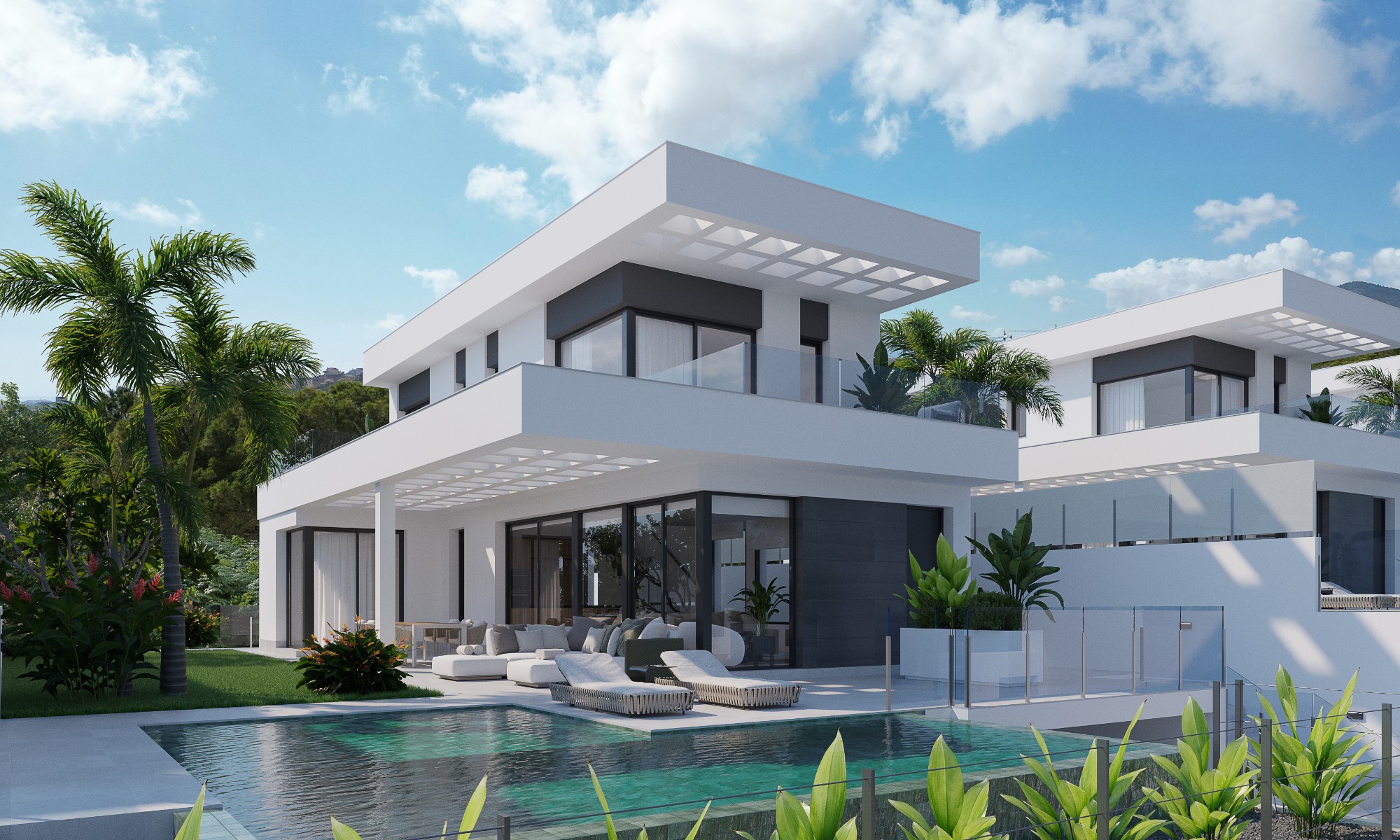 Modern new build villa with infinity pool in Finestrat