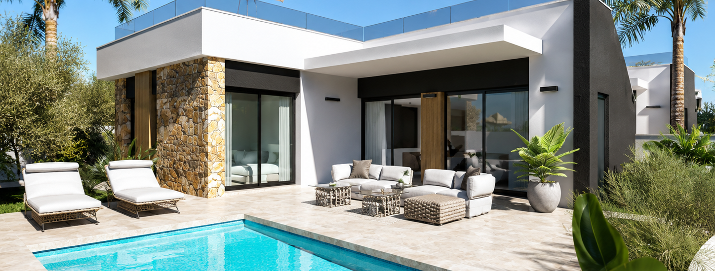 Lo Marabu Villas de obra nueva con piscina privada en venta en Ciudad Quesada