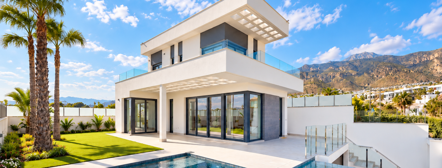 Modern villas with infinity pool in Sierra Cortina, Finestrat