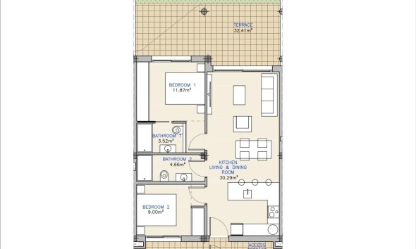 New Build - Apartment - Los Alcazares - Serena Golf