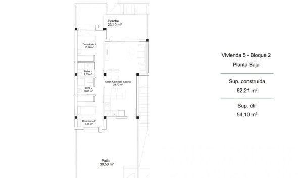 New Build - Bungalow - Orihuela Costa - Pau 26