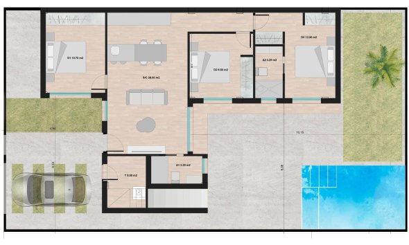 New Build - Villa - Torre Pacheco - Roldán