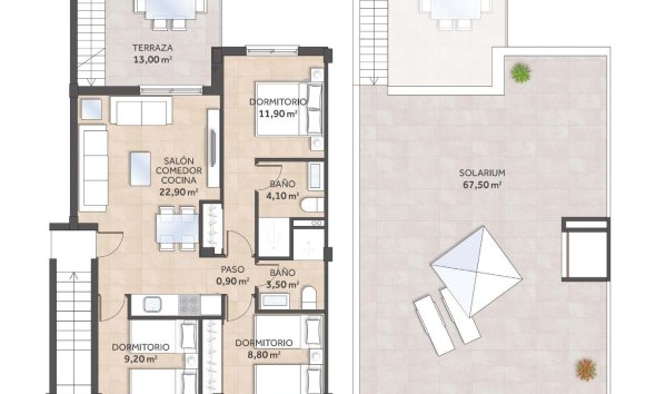 New Build - Terraced house / Townhouse - San Miguel de Salinas - La Cañada