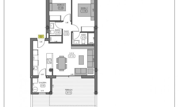 New Build - Bungalow - Algorfa - La Finca Golf