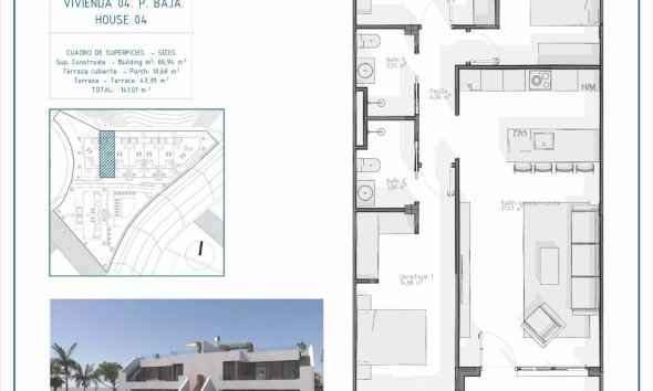 New Build - Bungalow - Vera - Pueblo Salinas