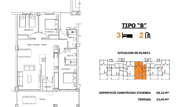 New Build - Bungalow - San Miguel de Salinas - Pueblo