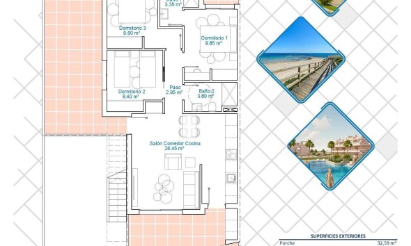 New Build - Bungalow - Pilar de la Horadada - Lo Monte