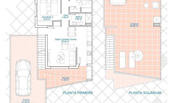 New Build - Terraced house / Townhouse - Pilar de la Horadada - Lo Monte