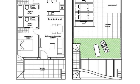 New Build - Terraced house / Townhouse - Pilar de la Horadada - Parque Ramon eugenio Escudero