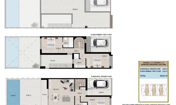 New Build - Terraced house / Townhouse - San Javier - pueblo
