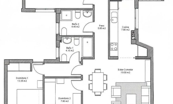 New Build - Apartment - Avileses - pueblo