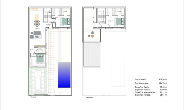 New Build - Terraced house / Townhouse - San Javier - Parque del doce
