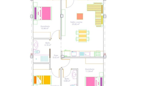 New Build - Bungalow - San Javier - pueblo