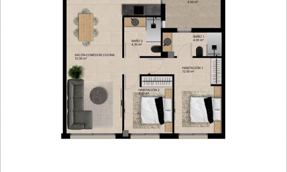 New Build - Apartment - Catral - pueblo