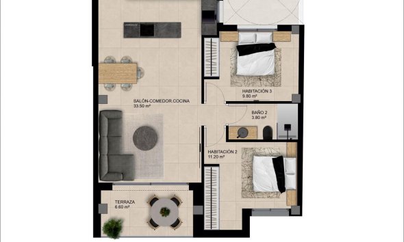 New Build - Apartment - Catral - pueblo