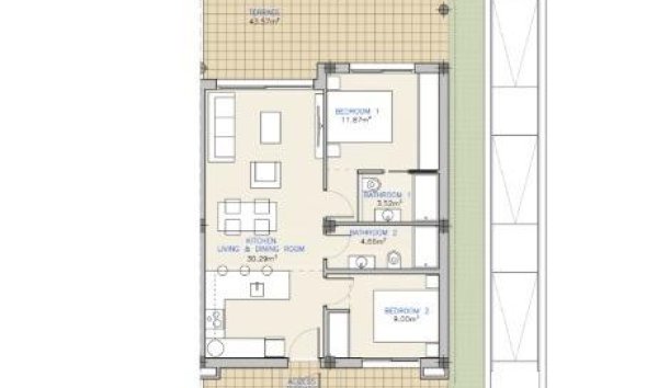 New Build - Apartment - Los Alcazares - Serena Golf