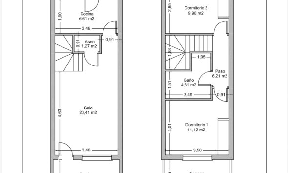 Resale - Terraced house / Townhouse - Rojales - Ciudad Quesada