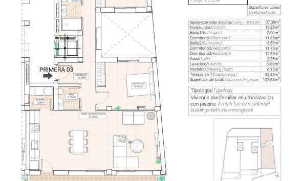 Obra nueva - Apartamento - Hondón de las Nieves