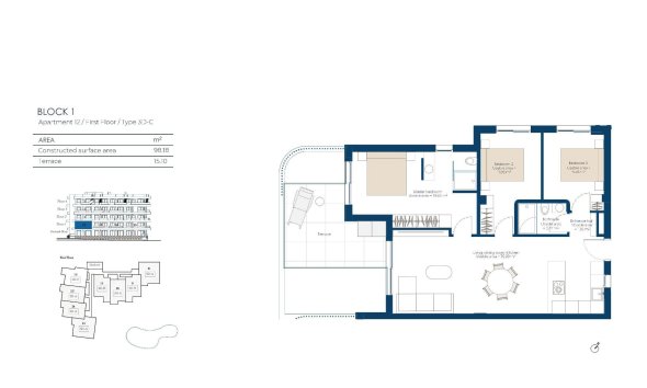 Obra nueva - Apartamento / Dúplex - Baños y Mendigo