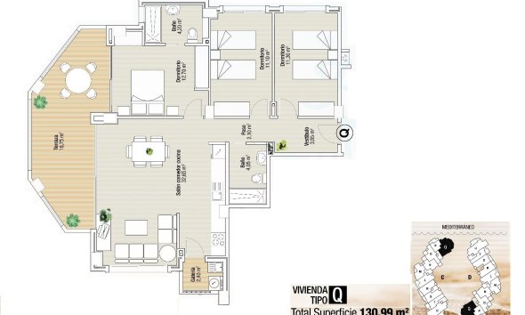 Obra nueva - Apartamento / Dúplex - La Manga del Mar Menor