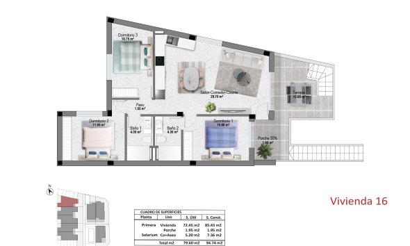 New Build - Terraced house / Townhouse - Pilar de la Horadada
